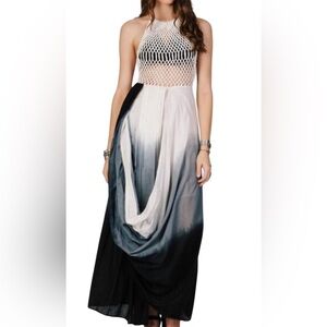 Raga Multicolor 100% Cotton Maxi Dress Size Small.  #217